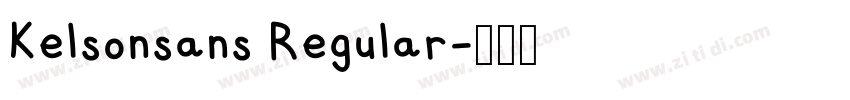 Kelsonsans Regular字体转换